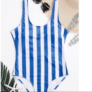 Striped One-piece Swimsuit